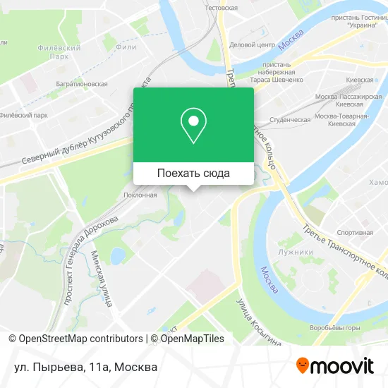 Карта ул. Пырьева, 11а