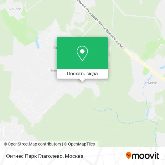 Карта Фитнес Парк Глаголево