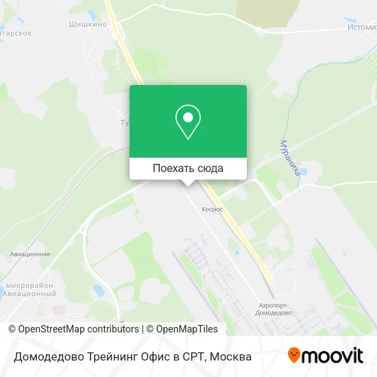 Карта Домодедово Трейнинг Офис в СРТ