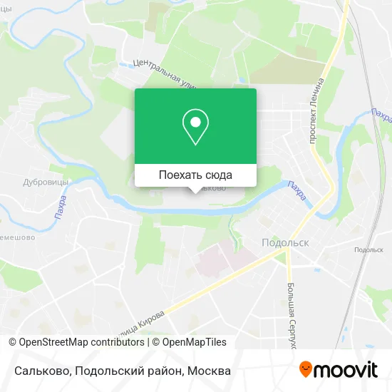 Карта Сальково, Подольский район