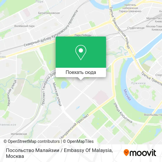 Карта Посольство Малайзии / Embassy Of Malaysia