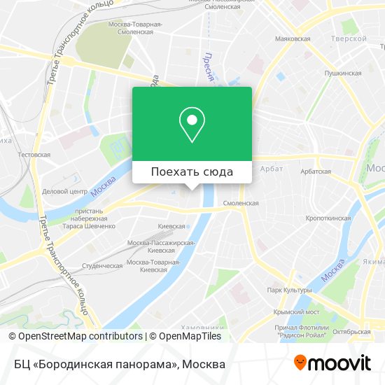 Карта БЦ «Бородинская панорама»