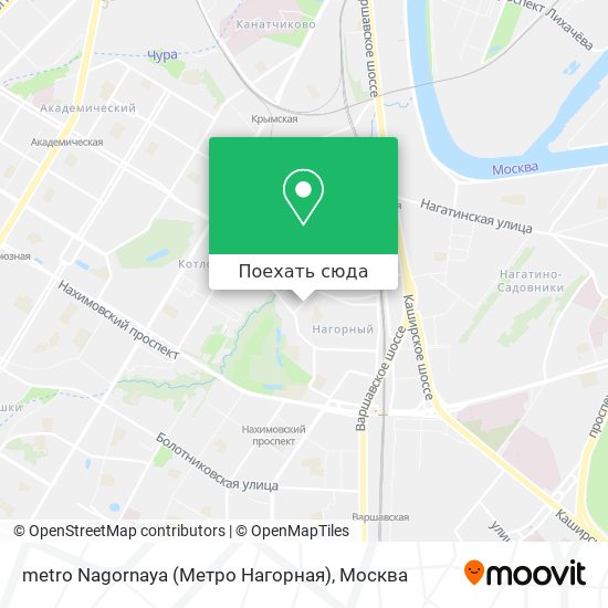 Метро нагорная на карте москвы. Автобусы от метро Нагорная.