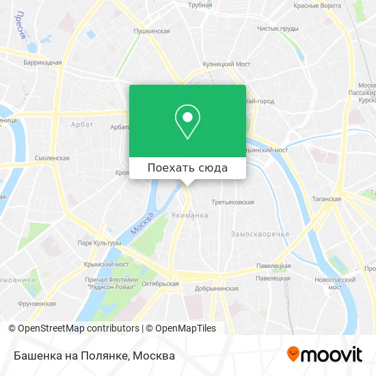 Карта Башенка на Полянке