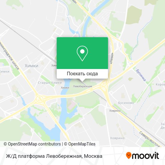 Карта Ж/Д платформа Левобережная