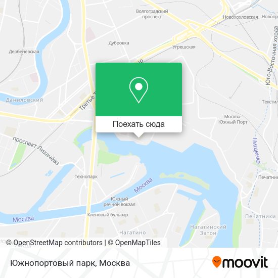 Карта Южнопортовый парк