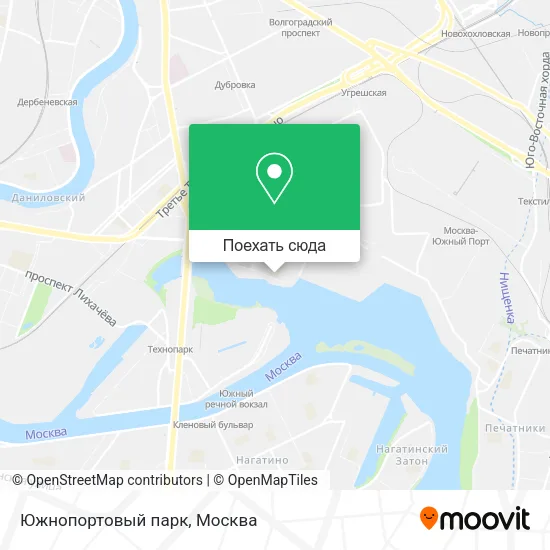Карта Южнопортовый парк