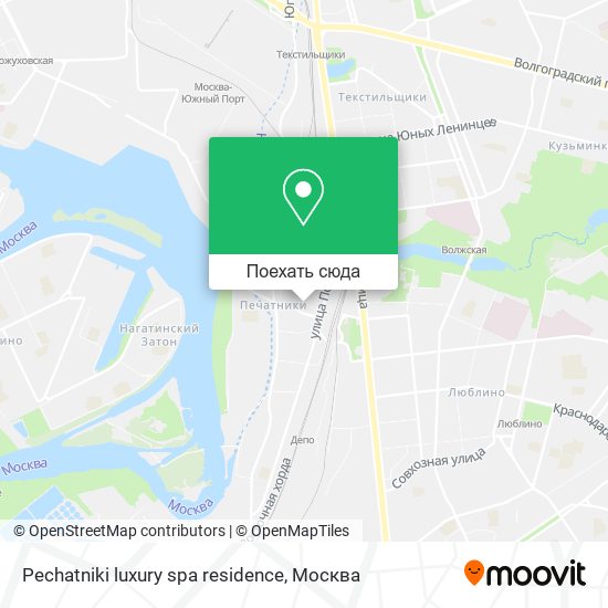 Карта Pechatniki luxury spa residence
