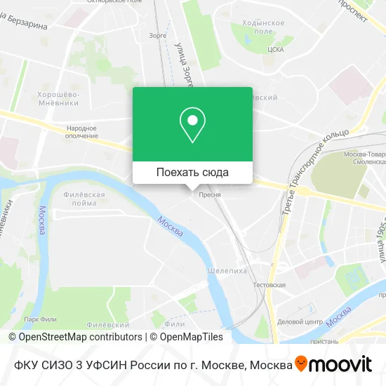 Карта ФКУ СИЗО 3 УФСИН России по г. Москве