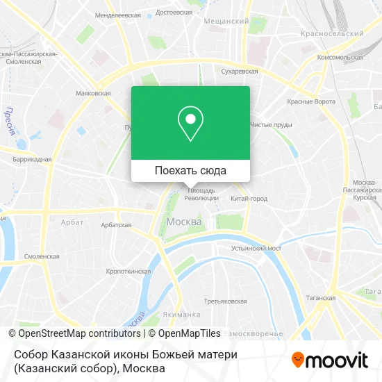 Карта Собор Казанской иконы Божьей матери (Казанский собор)