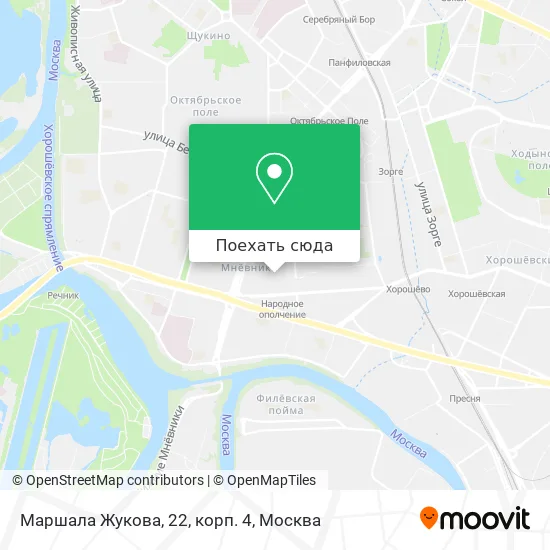 Карта Маршала Жукова, 22, корп. 4