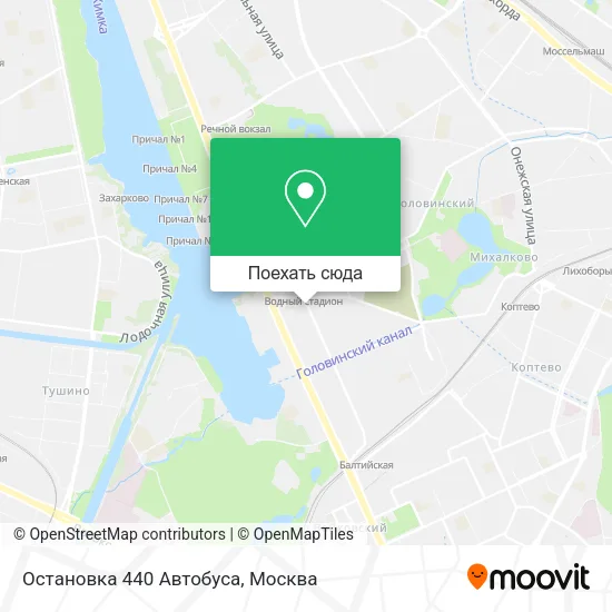 Карта Остановка 440 Автобуса