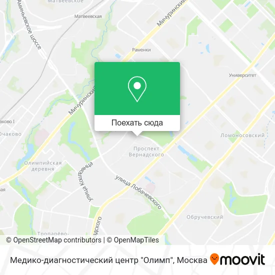 Карта Медико-диагностический центр "Олимп"