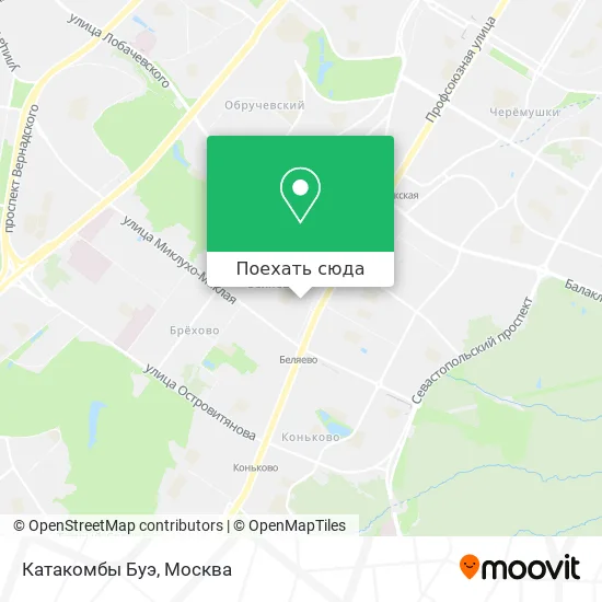 Карта Катакомбы Буэ