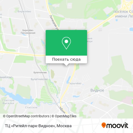 Карта ТЦ «Ритейл-парк-Видное»