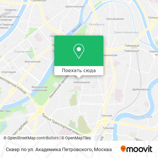 Карта Сквер по ул. Академика Петровского