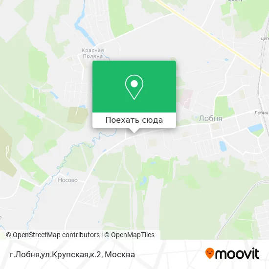 Карта г.Лобня,ул.Крупская,к.2