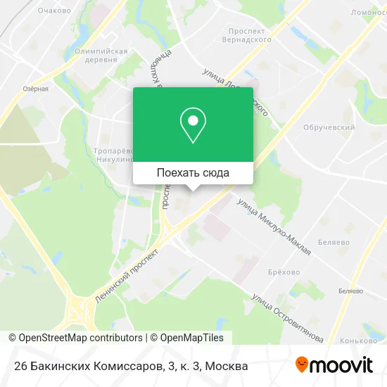 Карта 26 Бакинских Комиссаров, 3, к. 3