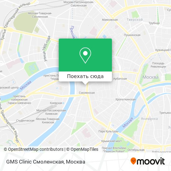 Карта GMS Clinic Смоленская