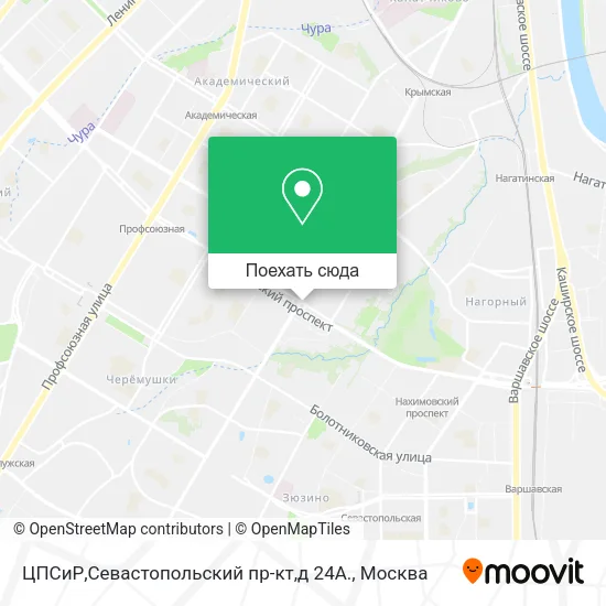 Карта ЦПСиР,Севастопольский пр-кт,д 24А.
