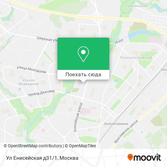 Карта Ул Енисейская д31/1