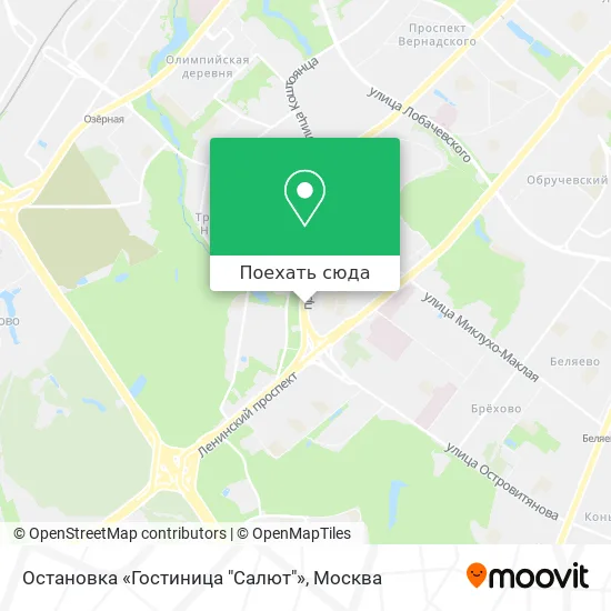 Карта Остановка «Гостиница "Салют"»