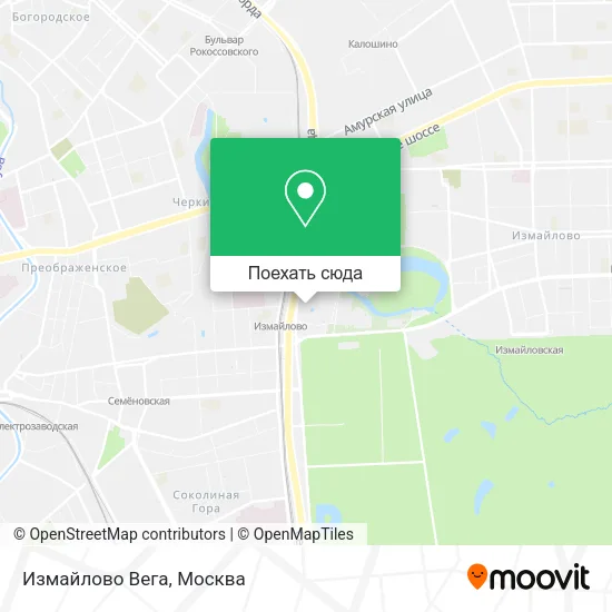 Карта Измайлово Вега