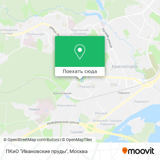 Карта ПКиО "Ивановские пруды"