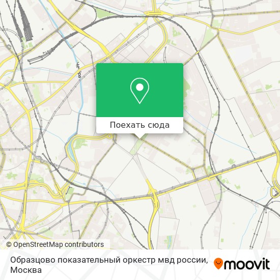 Карта Образцово показательный оркестр мвд россии