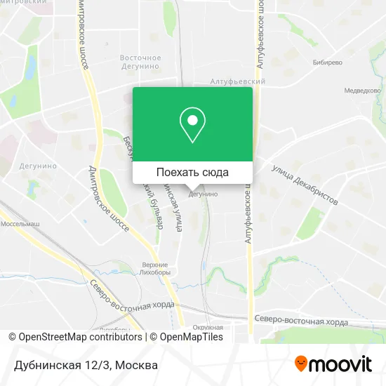 Карта Дубнинская 12/3