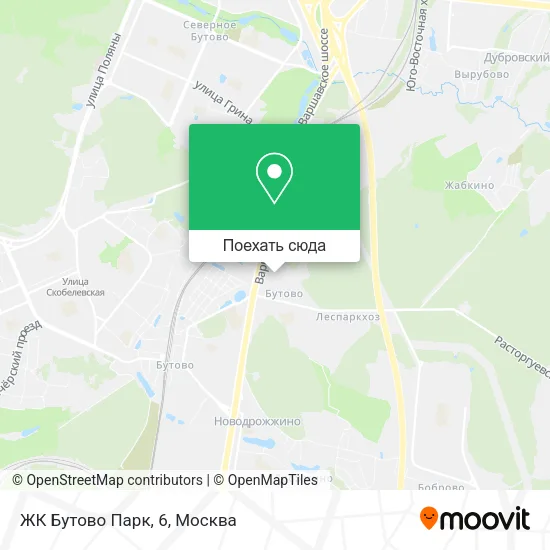 Карта ЖК Бутово Парк, 6