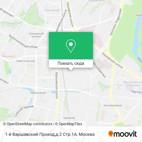 Карта 1-й Варшавский Проезд,д.2 Стр.1А