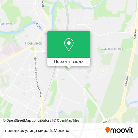 Карта подольск улица мира 6