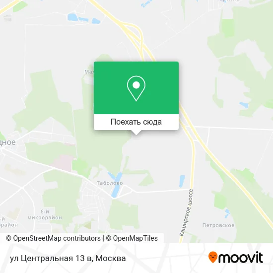 Карта ул Центральная 13 в