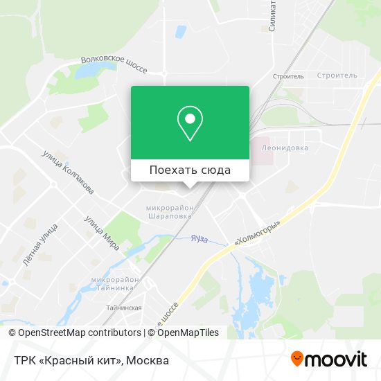 Карта ТРК «Красный кит»