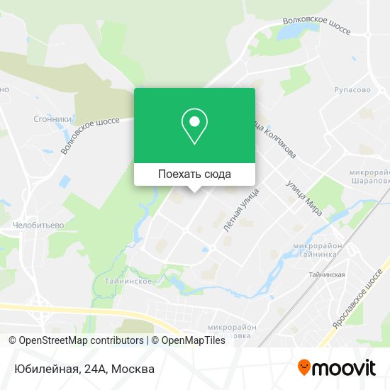 Карта Юбилейная, 24А