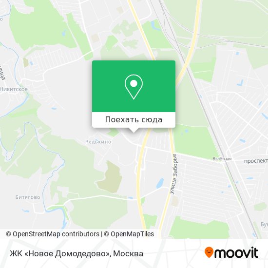 Карта ЖК «Новое Домодедово»