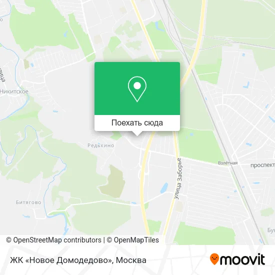 Карта ЖК «Новое Домодедово»