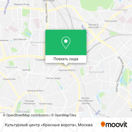 Карта Культурный центр «Красные ворота»