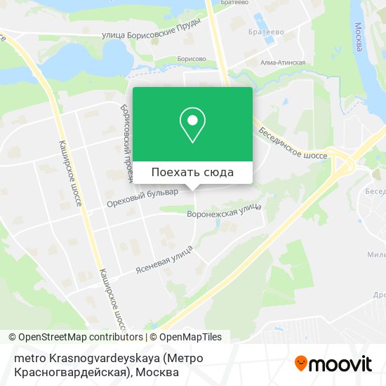 Карта metro Krasnogvardeyskaya (Метро Красногвардейская)
