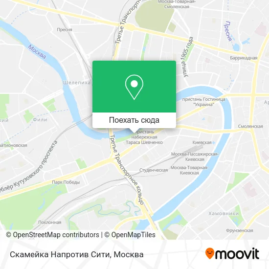 Карта Скамейка Напротив Сити