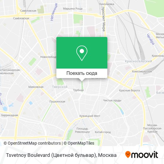 Карта Tsvetnoy Boulevard (Цветной бульвар)
