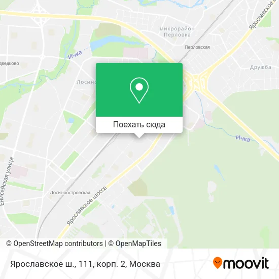 Карта Ярославское ш., 111, корп. 2
