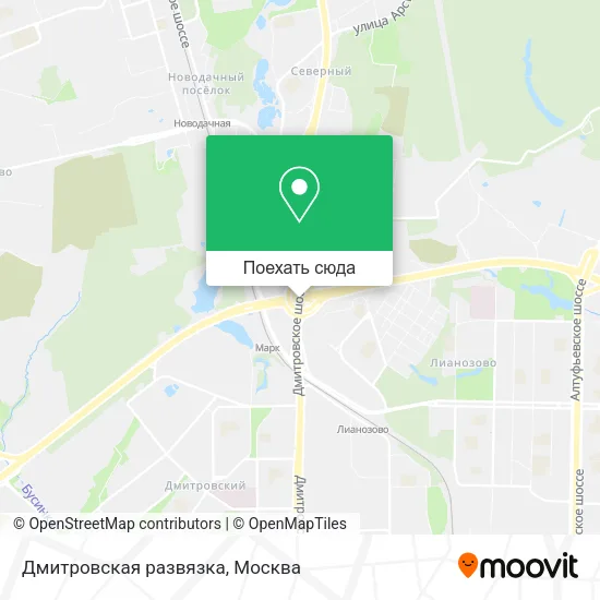 Карта Дмитровская развязка