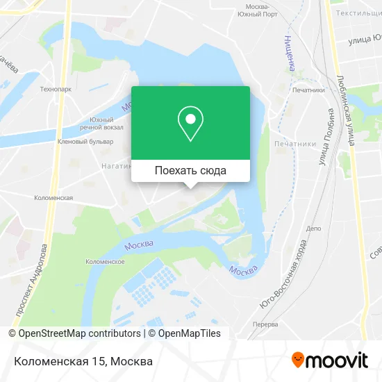 Карта Коломенская 15