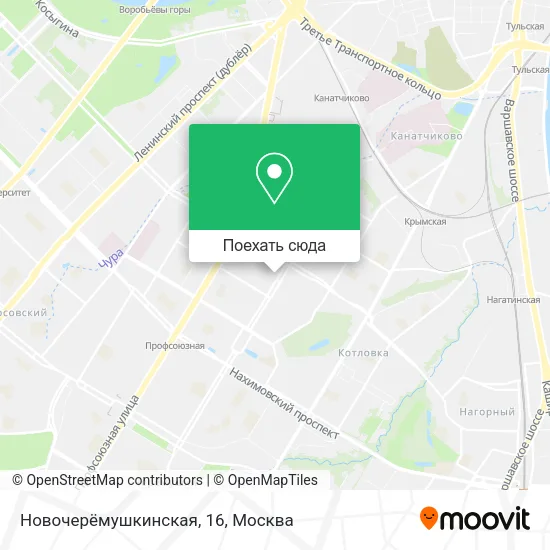 Карта Новочерёмушкинская, 16