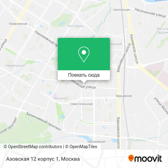 Карта Азовская 12 корпус 1