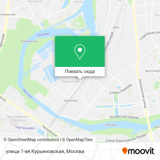 Карта улица 1-ая Курьяновская