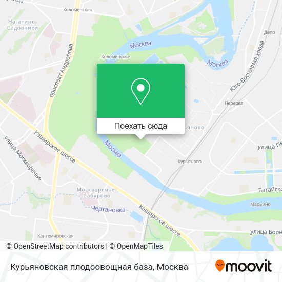 Карта Курьяновская плодоовощная база