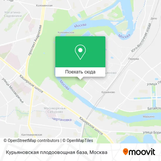 Карта Курьяновская плодоовощная база